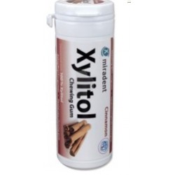 Xylitol chewing gum cinnamon miradent