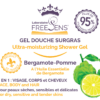 Gel douche surgras sans savon BERGAMOTE-POMME 1L – Image 2
