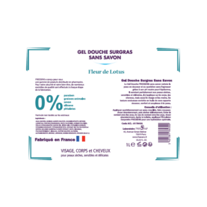 Gel douche surgras sans savon FLEUR DE LOTUS 1L – Image 2