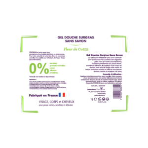 Gel douche surgras sans savon FLEUR DE COTON 1L – Image 2